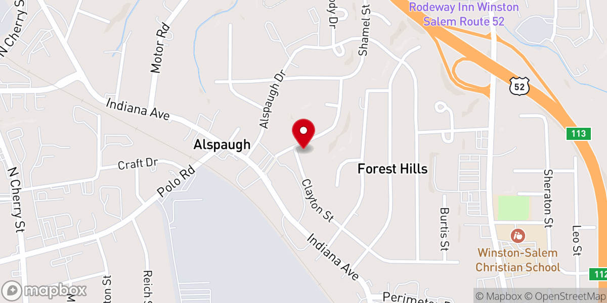 Map showing location of Mercy Seat Holy Church