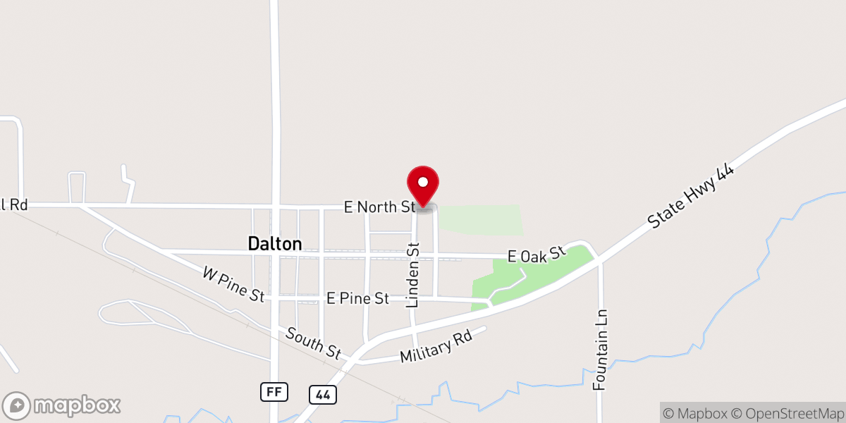 Map showing location of Grace Lutheran Church