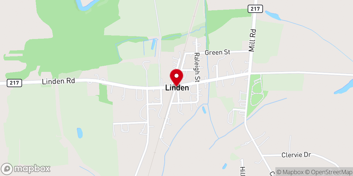 Map showing location of Colliers Chapel Baptist Church