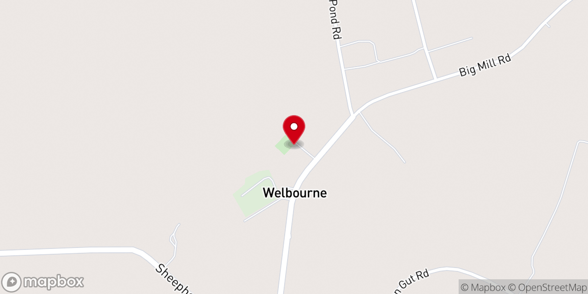 Map showing location of Mt Hope Baptist Church