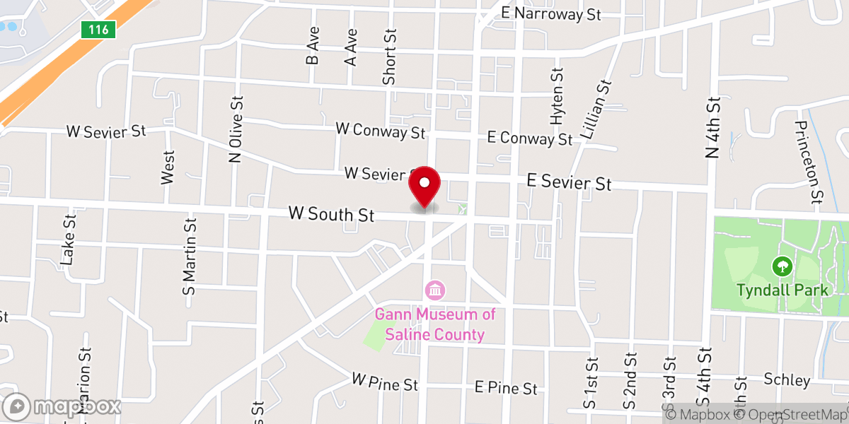 Map showing location of City Church Salt County