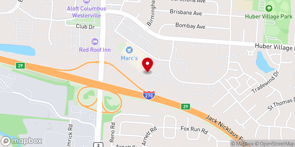 Map showing location of Oasis City Church - Eastwind Campus