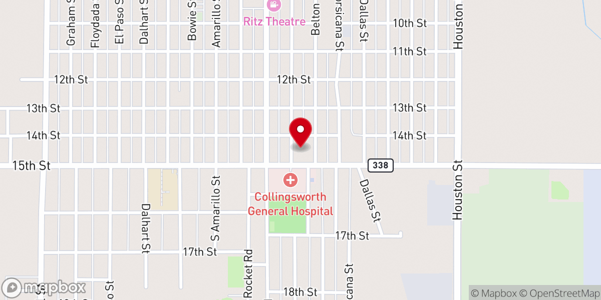 Map showing location of Fundamental Baptist Church