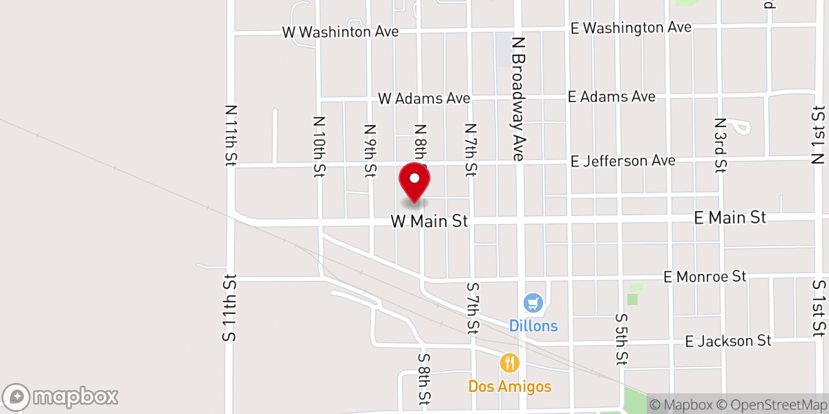 Map showing location of IOM America