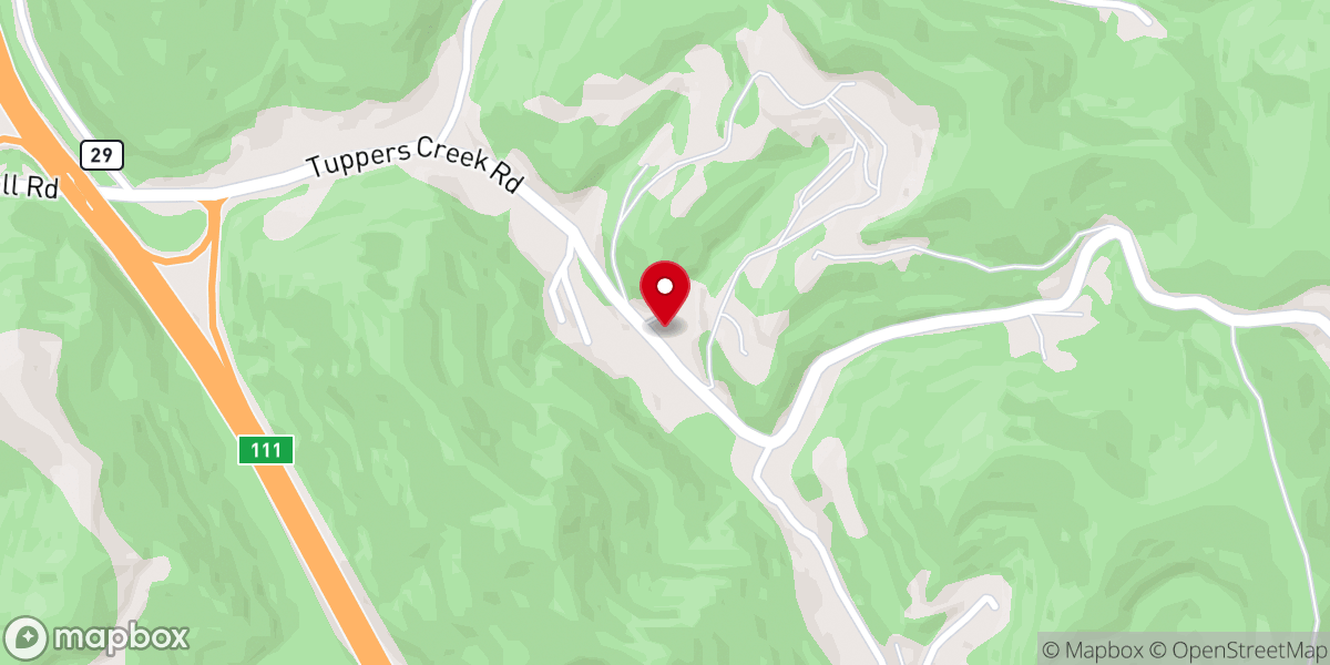 Map showing location of Tupper Valley Gospel Tabernacle