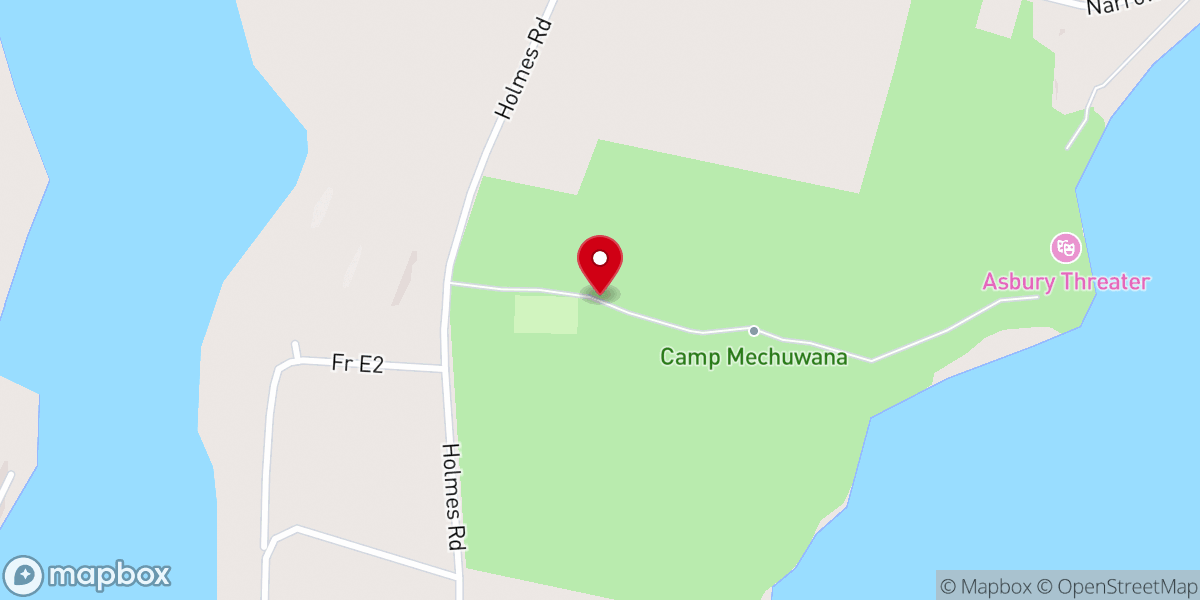 Map showing location of Camp Mechuwana (United Methodist Camp)