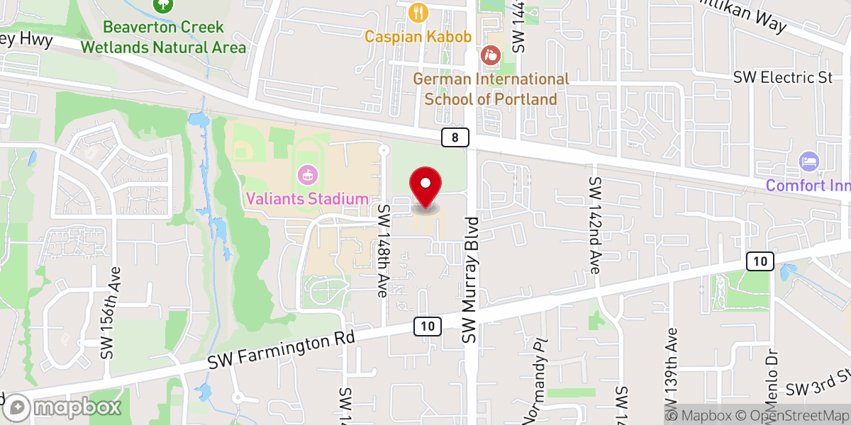 Map showing location of Sisters of St. Mary of Oregon Ministries Corporation