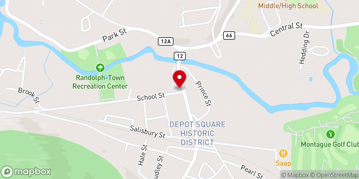 Map showing location of Bethany United Church of Christ