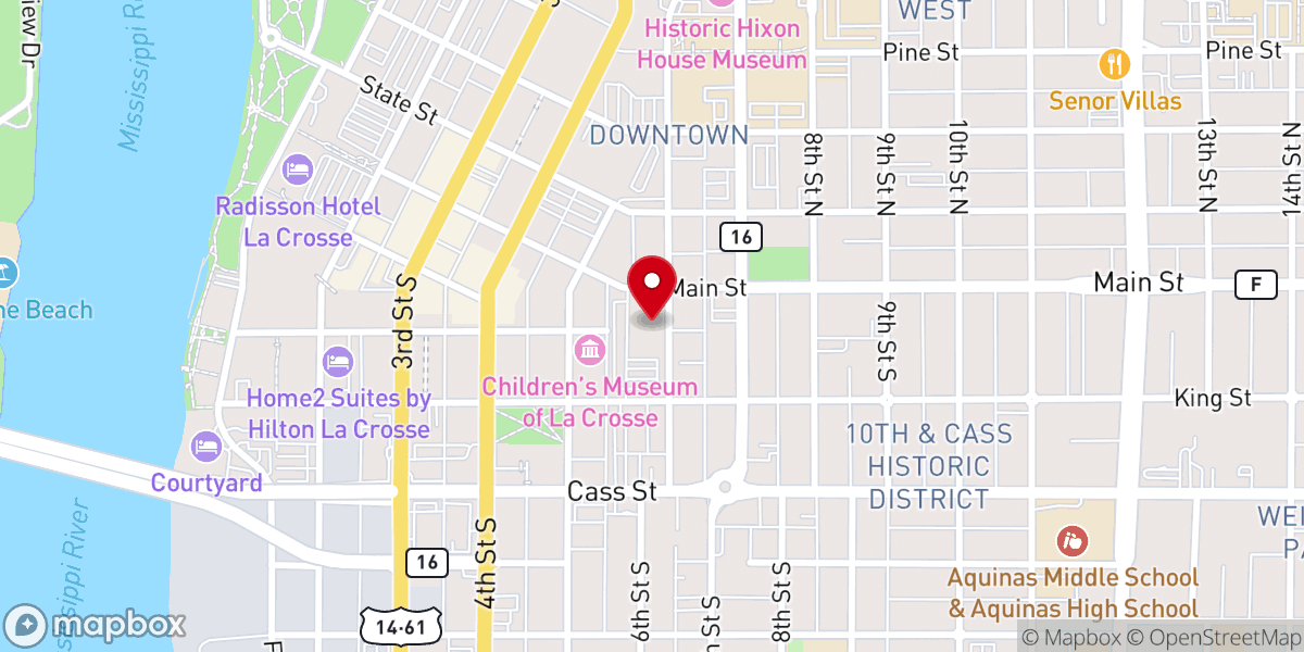 Map showing location of St. Joseph the Workman Cathedral