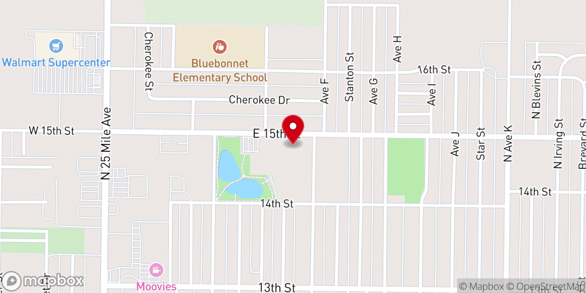Map showing location of Victory Family Worship Center