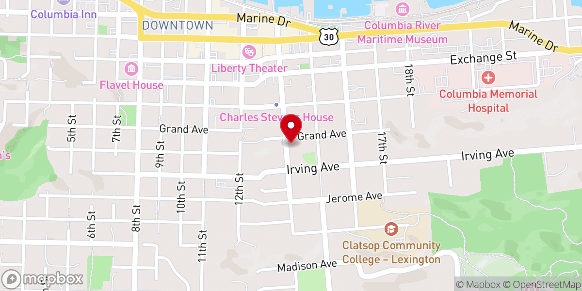 Map showing location of St Mary Star of the Sea Catholic Church