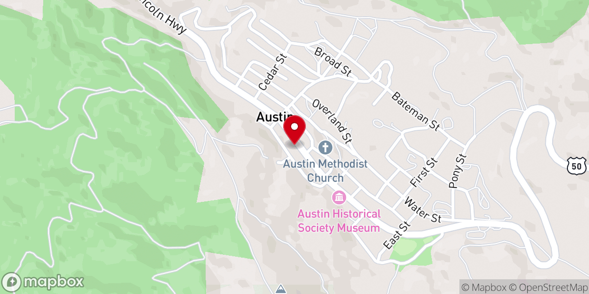 Map showing location of Austin Justice Court