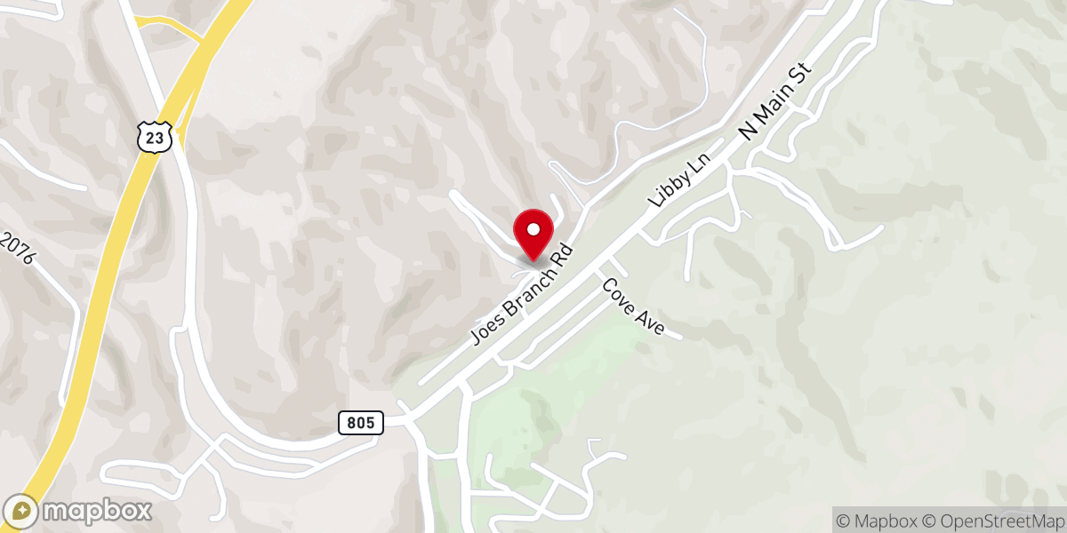 Map showing location of Jenkins Christian Church