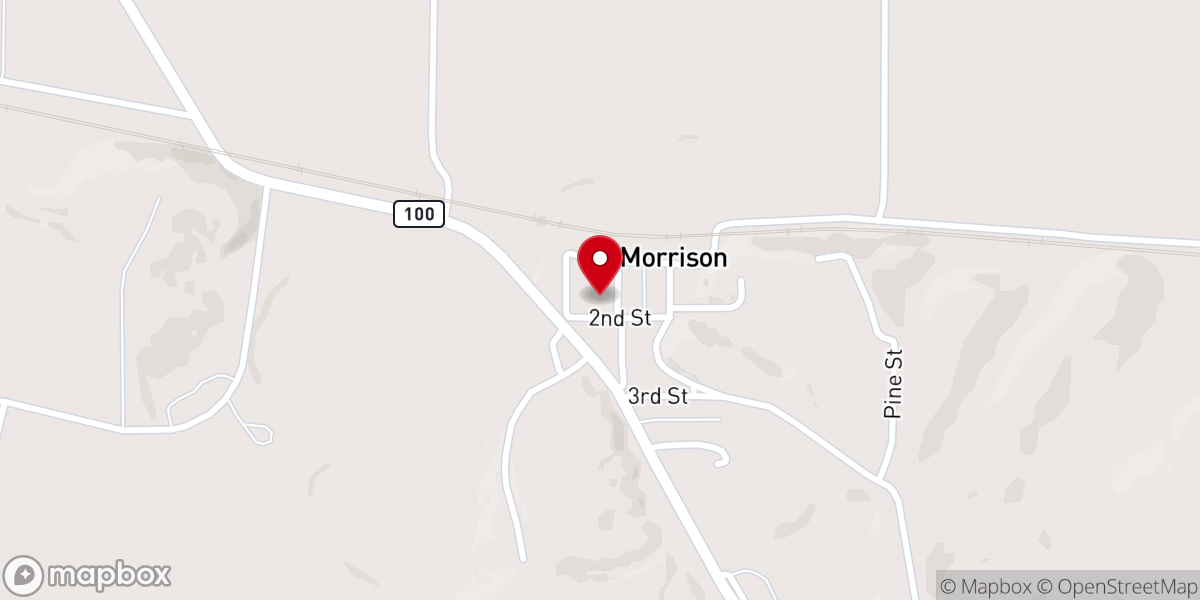 Map showing location of Assumption Catholic Church of Morrison