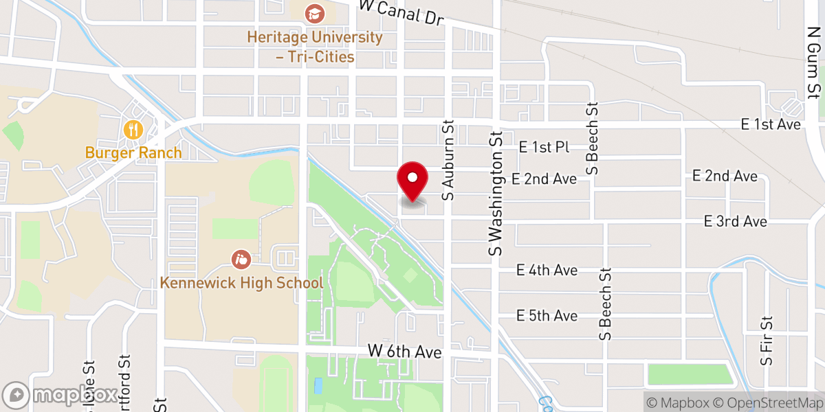 Map showing location of IGLESIA Tri Cities