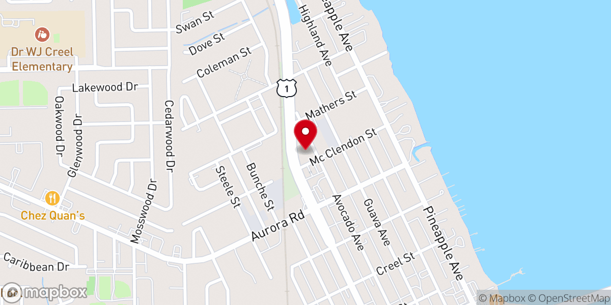 Map showing location of Veteran's Church Inc
