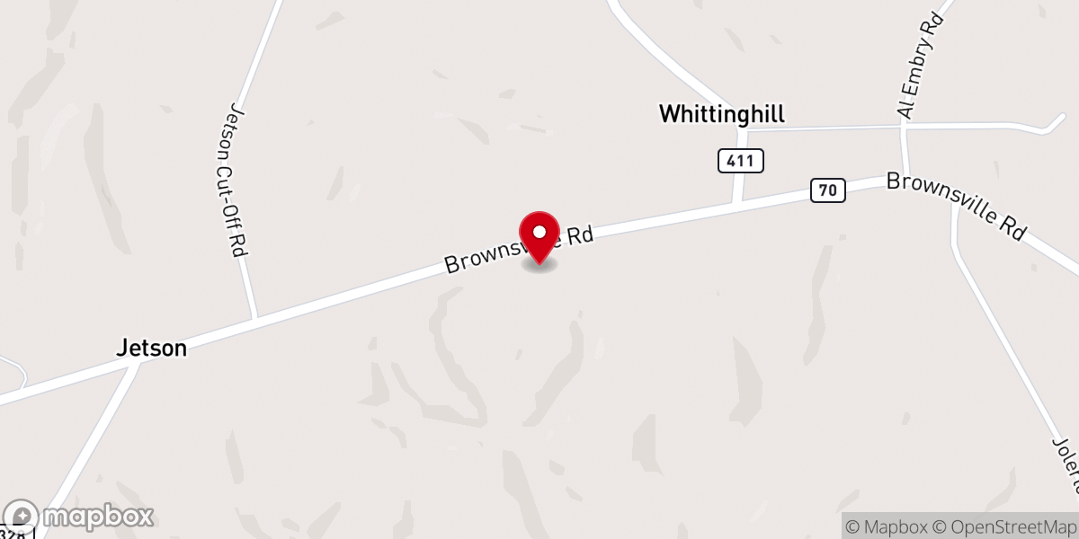 Map showing location of Templehill Church