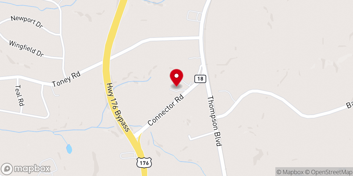 Map showing location of Augsburg Evangelical Lutheran Church