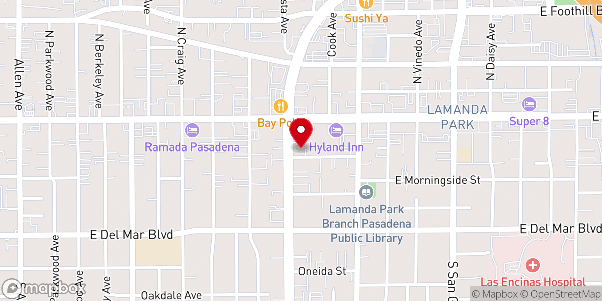 Map showing location of Holy Ark Church