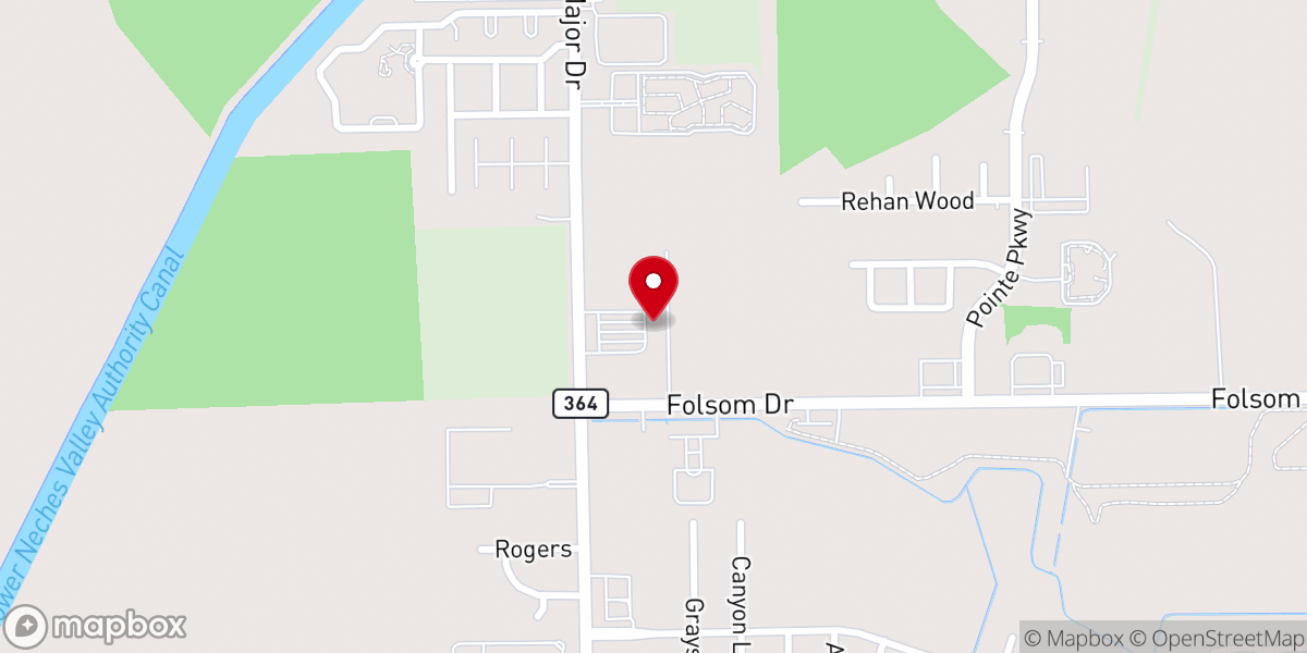 Map showing location of Wesley Methodist Beaumont