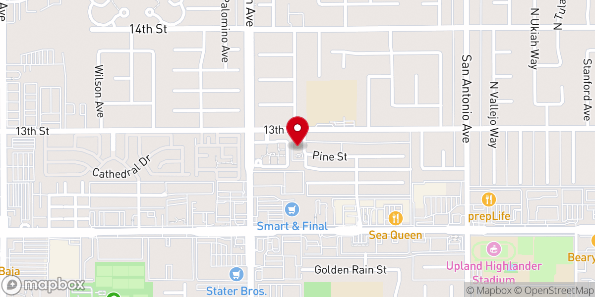 Map showing location of Mountain View Mennonite Church