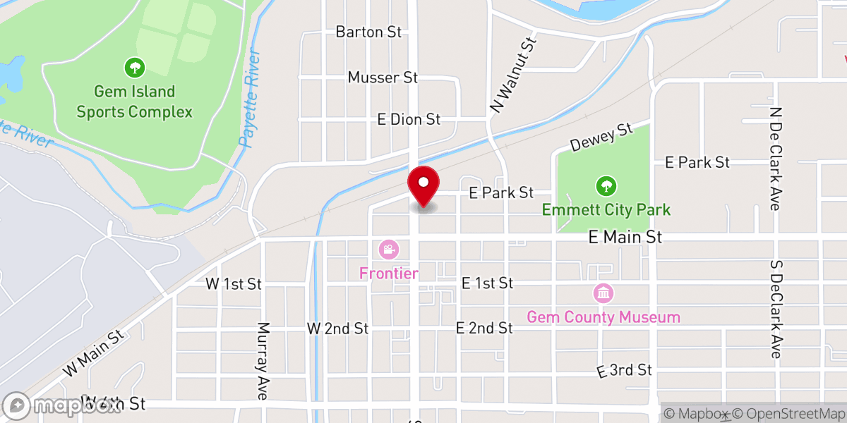 Map showing location of Black Canyon Taphouse