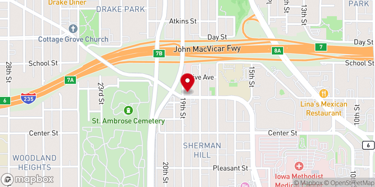 Map showing location of Highpoint Church