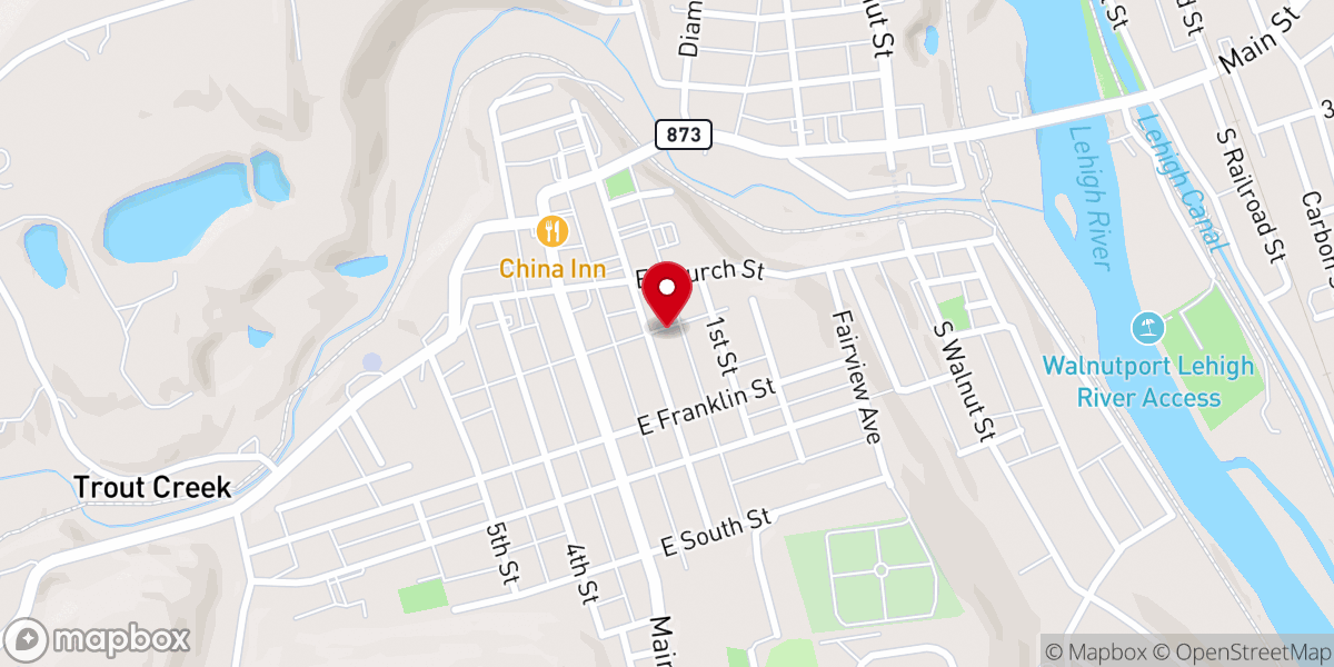 Map showing location of Trinity EC Church