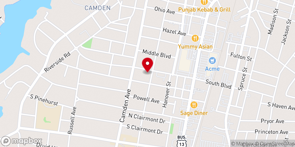Map showing location of Community of Joy