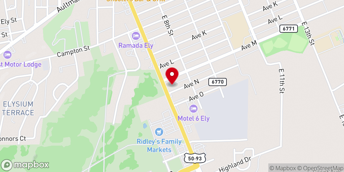 Map showing location of First Baptist Church