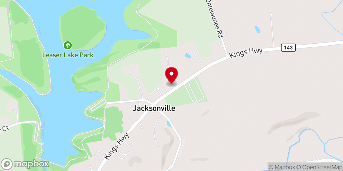 Map showing location of Jacob's Church