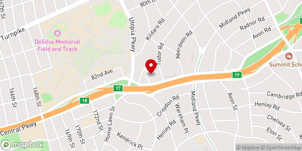 Map showing location of Hebron Presbyterian Church
