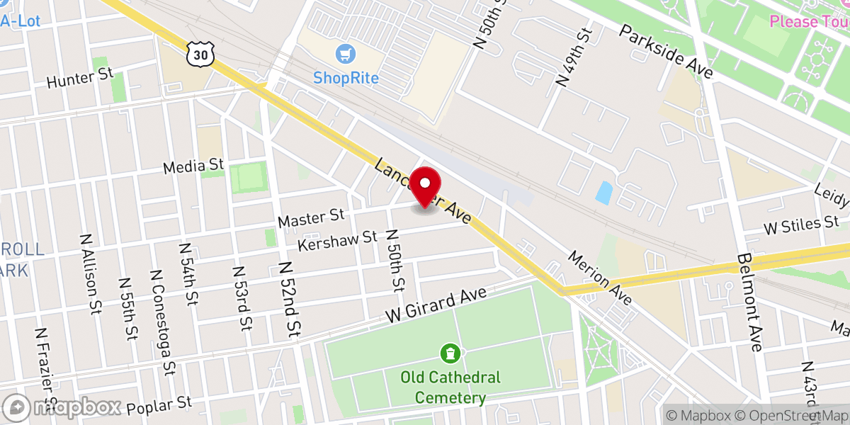 Map showing location of The Meeting Place
