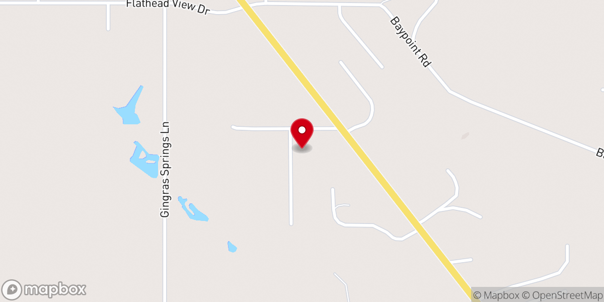 Map showing location of Polson Foursquare Church