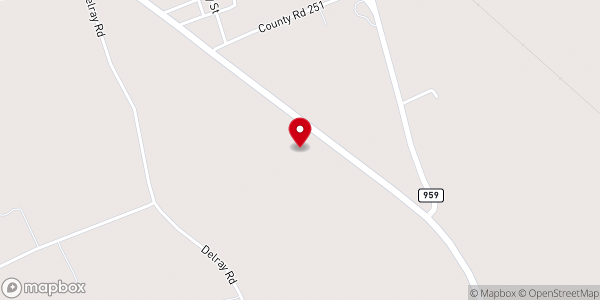 Map showing location of Union Arbor Free Will Baptist Church