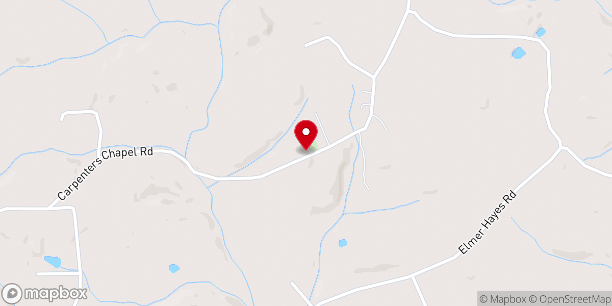 Map showing location of Carpenters Chapel Missionary Baptist Church