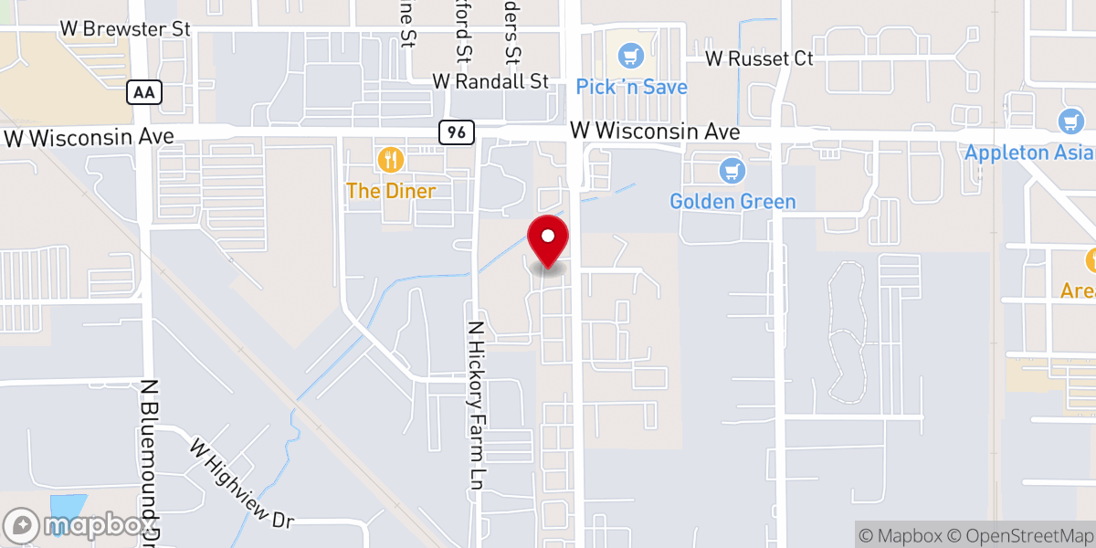 Map showing location of Historic Episcopal Diocese of Fond du Lac