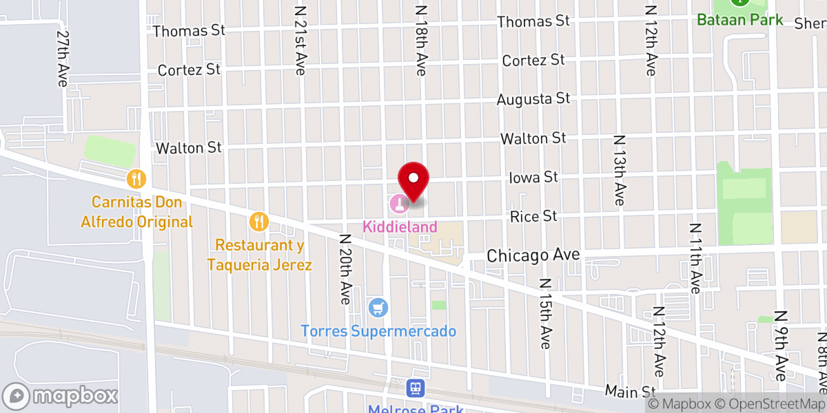 Map showing location of St John Church of Christ