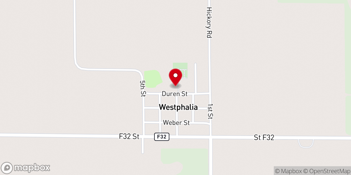 Map showing location of St. Boniface Catholic Church