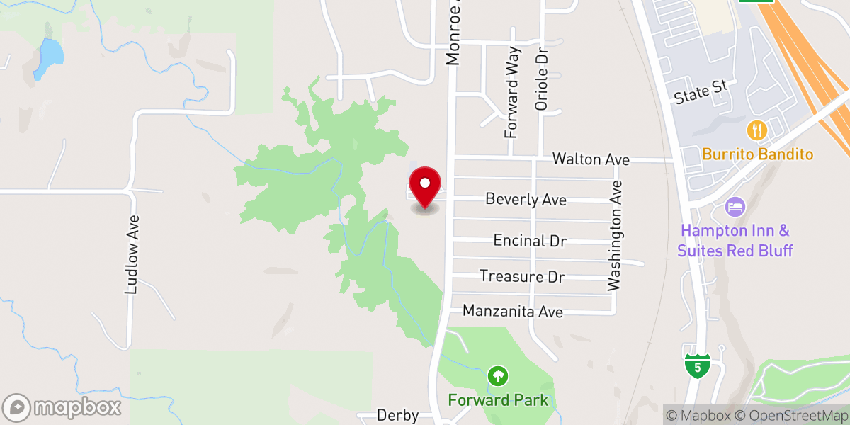Map showing location of Sacred Heart Parish School