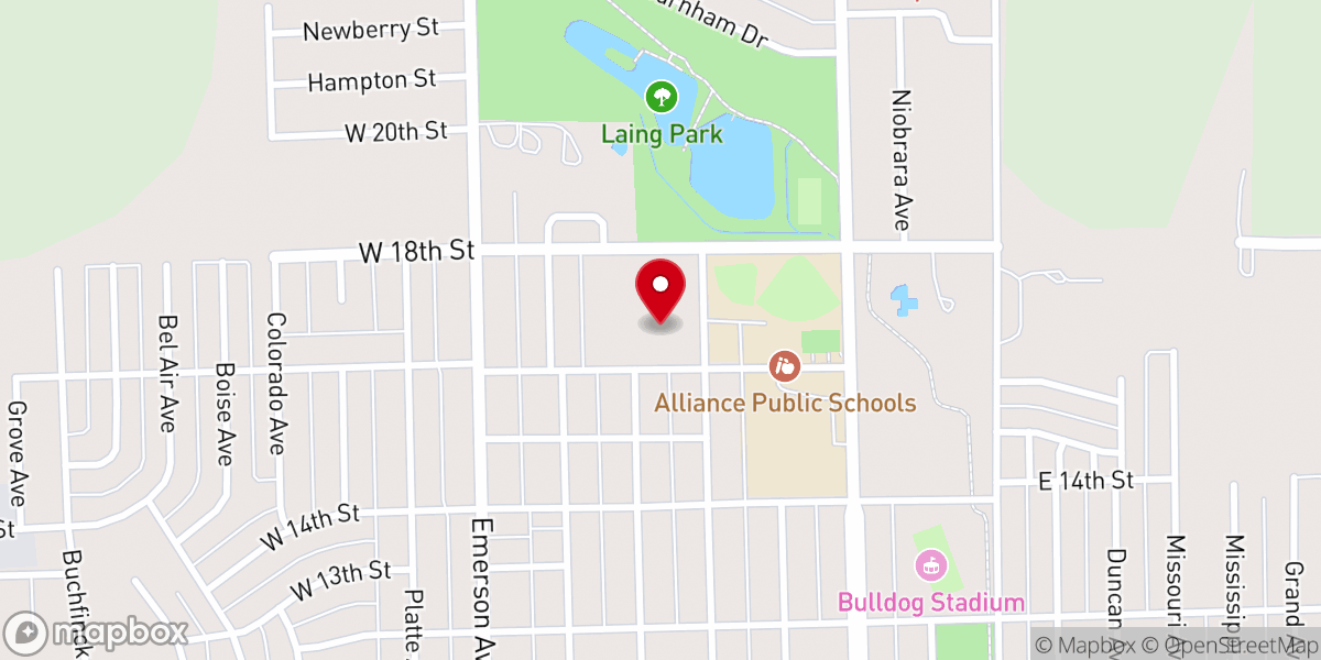 Map showing location of St Matthew's Episcopal Church