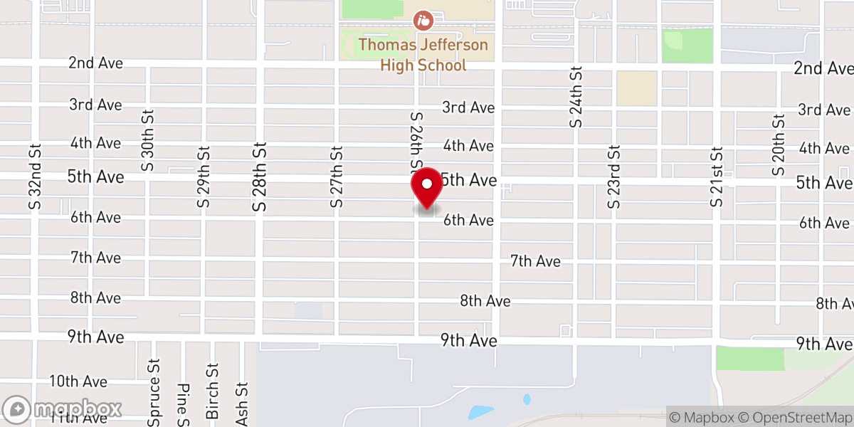 Map showing location of Midwest Church of God