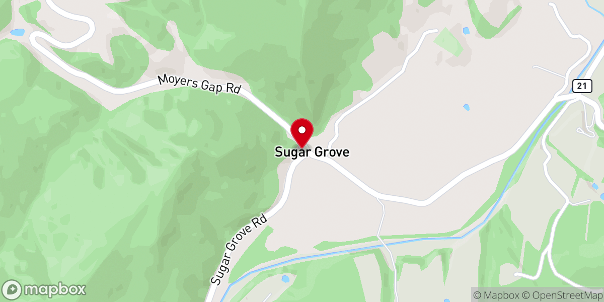 Map showing location of Church