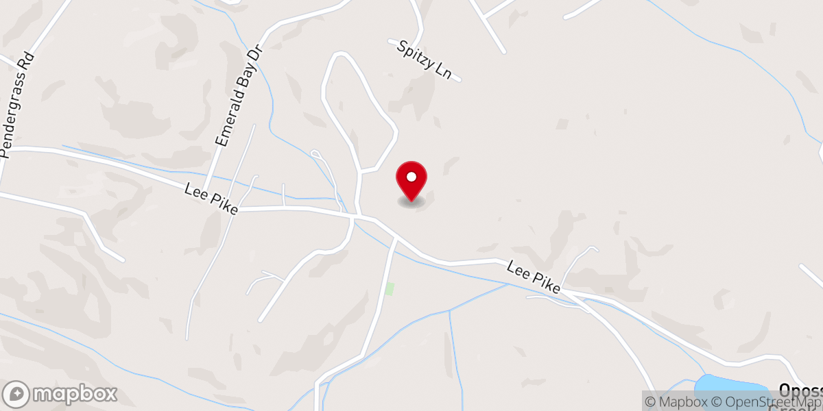 Map showing location of Midway Baptist Church