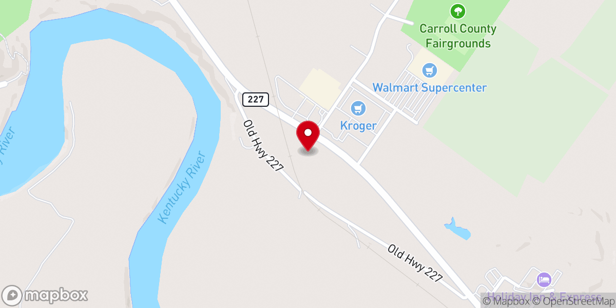 Map showing location of Family Worship Center Carroll Co.