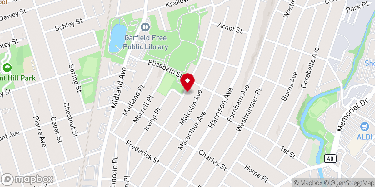 Map showing location of Friendship Baptist Church Inc