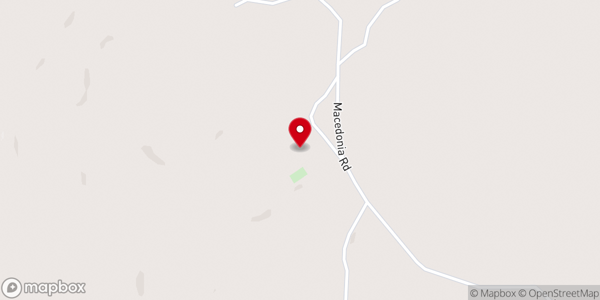 Map showing location of Macedonia United Methodist Church