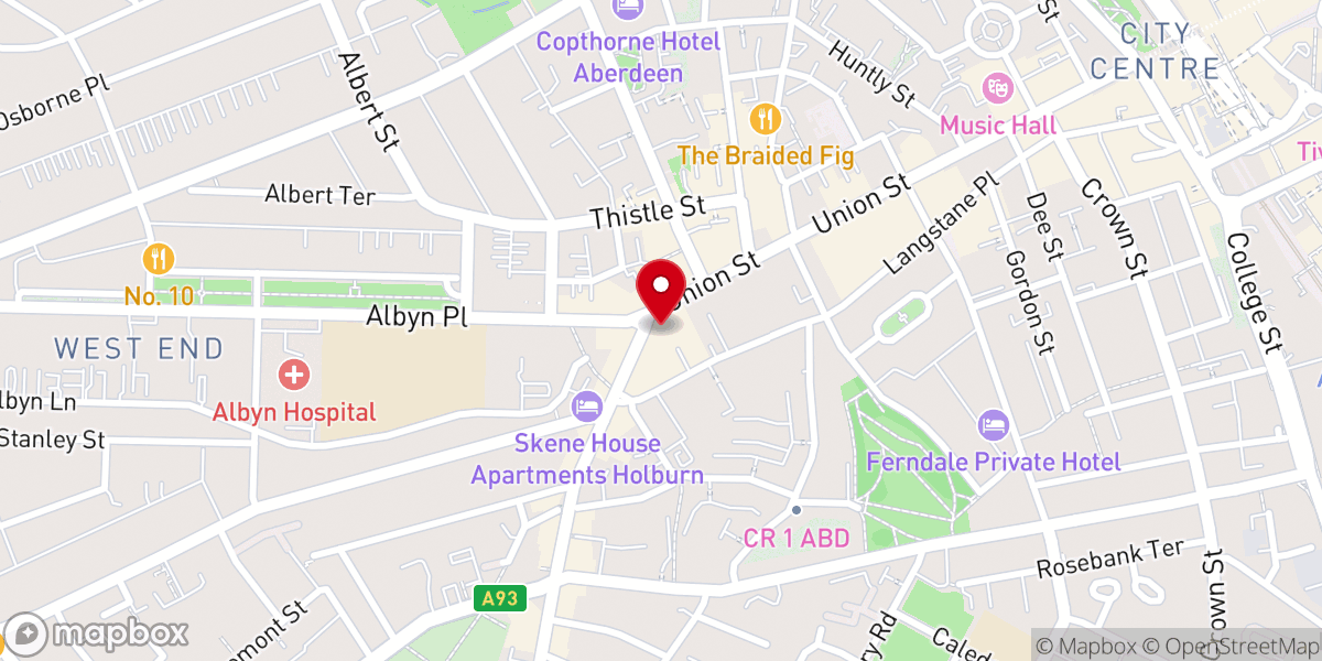 Map showing location of St James Episcopal Church