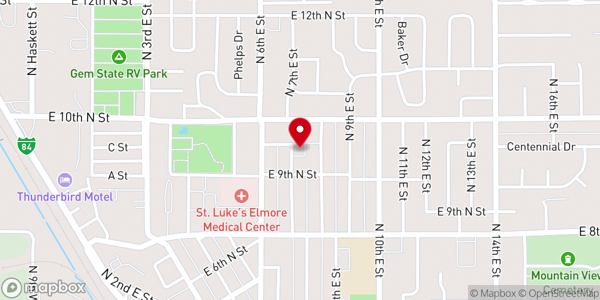 Map showing location of MH Church Of The Nazarene