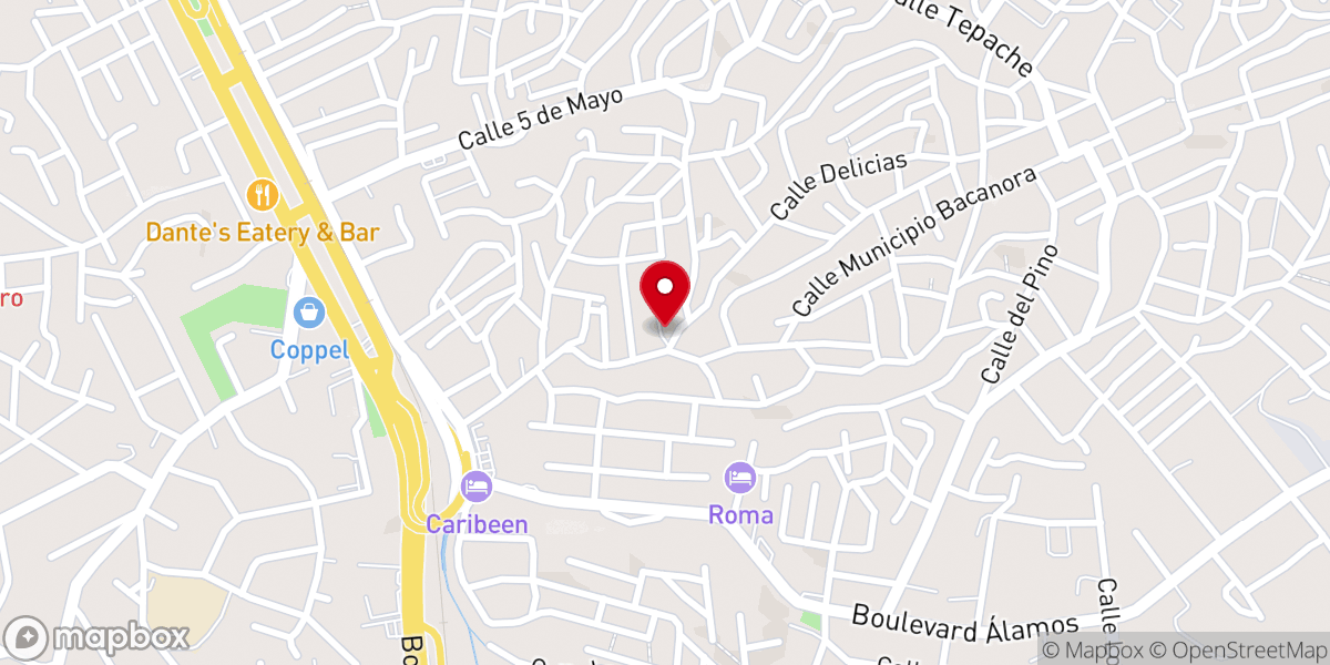 Map showing location of Parroquia De La Sagrada Familia